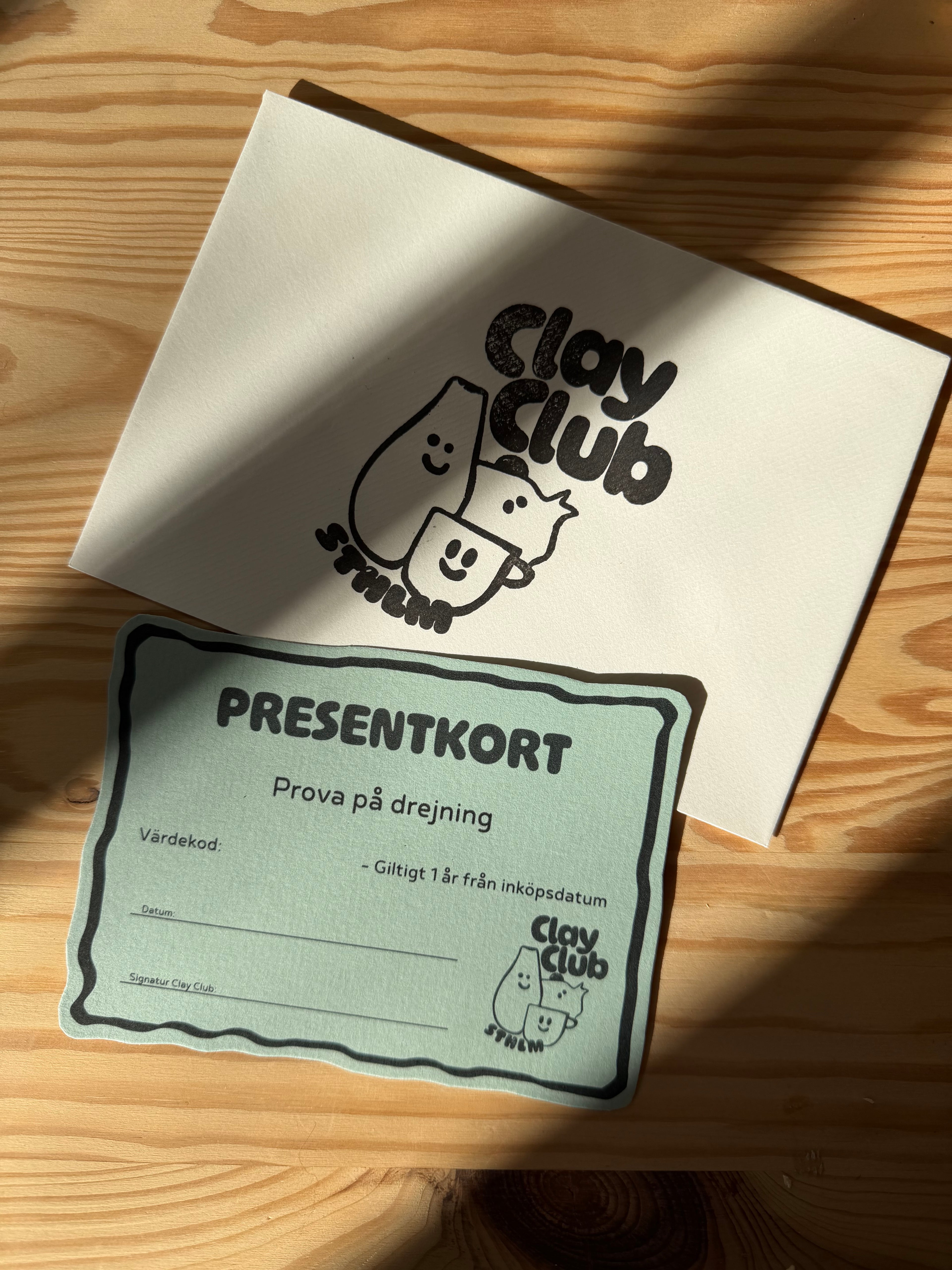 Presentkort Clay Club Sthlm